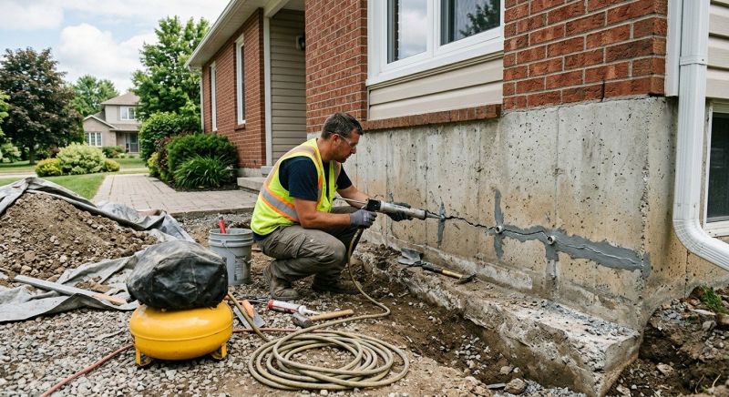 Basement Foundation Repair in Rochester, MA
