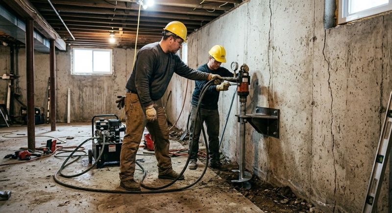 Basement Stabilization in New Bedford, MA