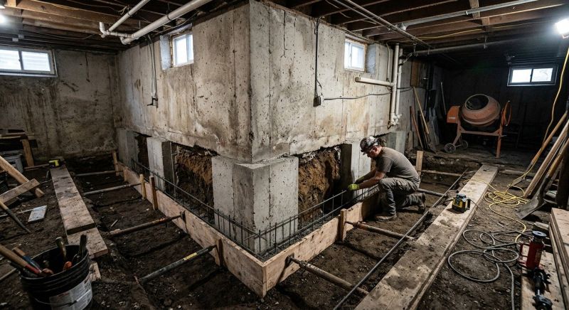 Basement Underpinning in New Bedford, MA