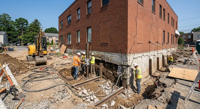 Building Foundation Repair in West Wareham, MA