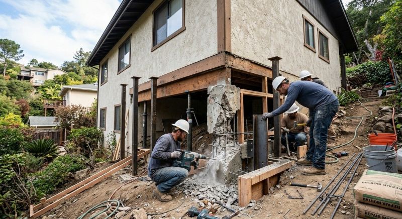 Concrete Foundation Repair in Fairhaven, MA