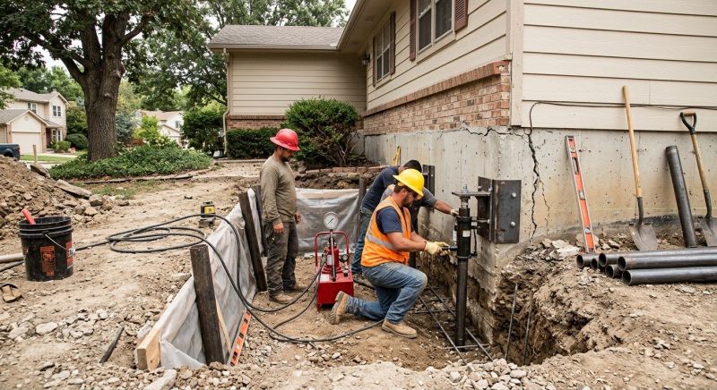 Cracked Foundation Repair in North Dartmouth, MA