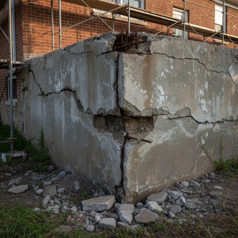 Cracked Foundation Repair in Plymouth, MA