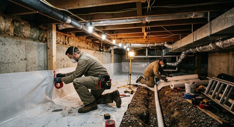 Crawl Space Leveling in New Bedford, MA
