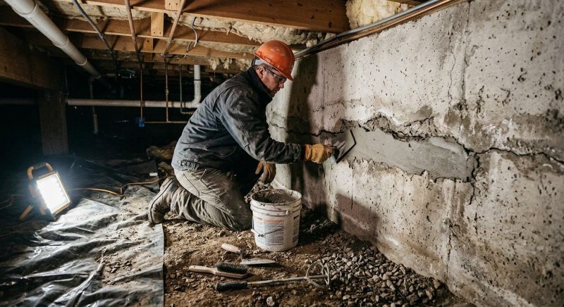 Crawlspace Foundation Repair in Lakeville, MA