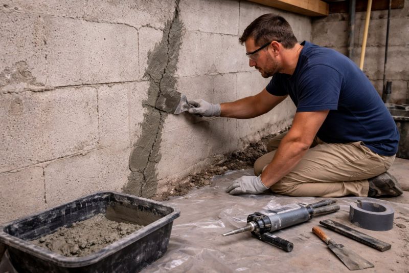 Foundation Crack Repair in Somerset, MA