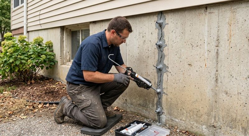Foundation Crack Sealing in New Bedford, MA