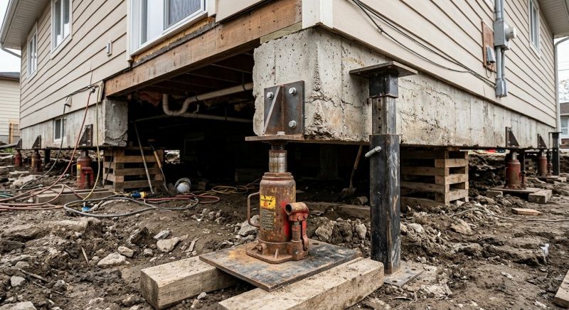 Foundation Jacking in Barrington, RI
