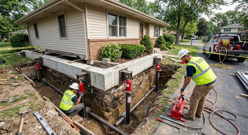 Foundation Jacking in Lakeville, MA