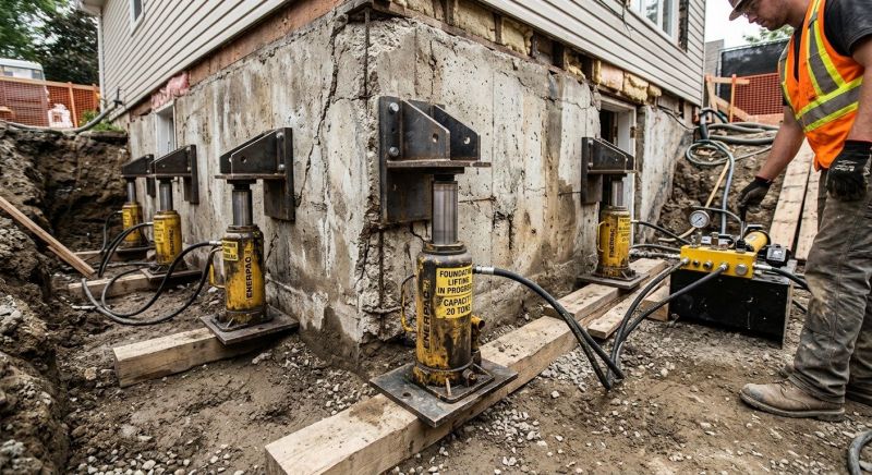 Foundation Jacking in Somerset, MA