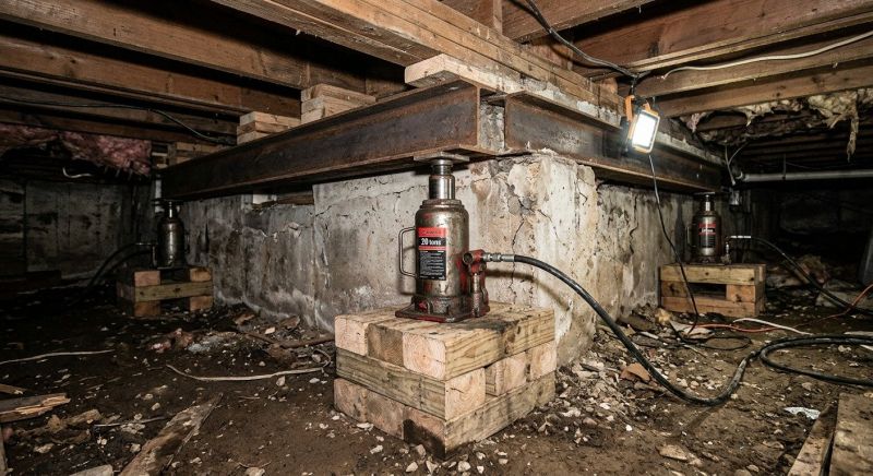Foundation Jacking in Somerset, MA