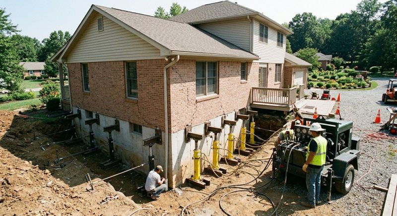Foundation Jacking in Taunton, MA