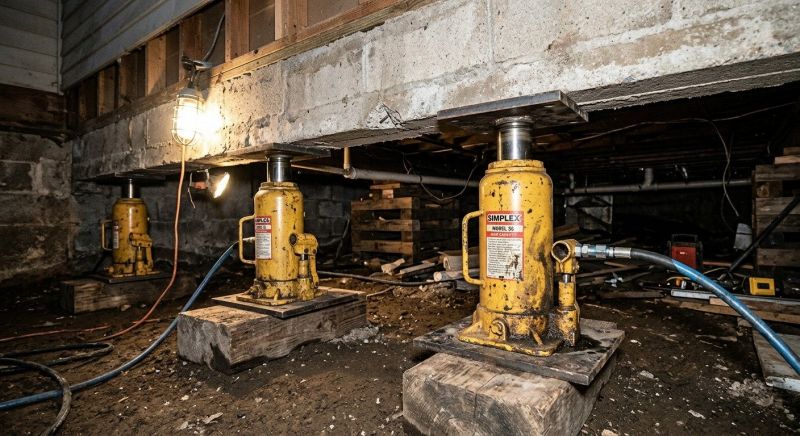 Foundation Jacking in Taunton, MA