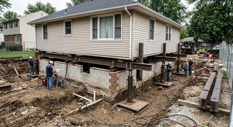 Foundation Lifting in Raynham, MA
