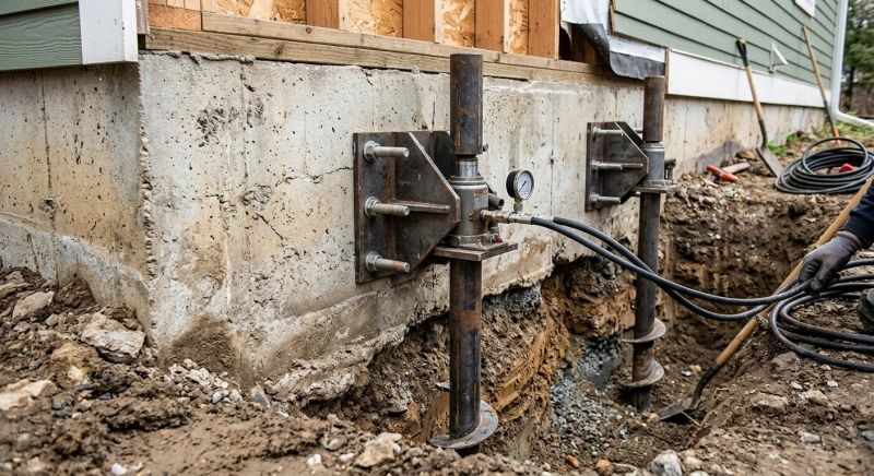 Foundation Pier Leveling in New Bedford, MA