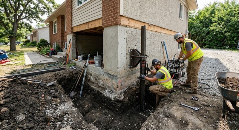 Foundation Pier Repair in New Bedford, MA