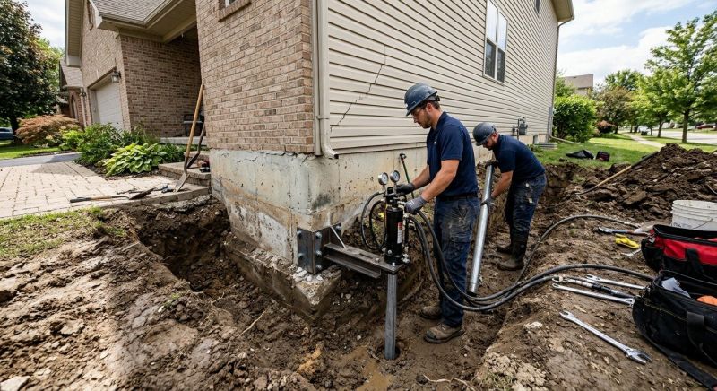 Foundation Settlement Repair in New Bedford, MA