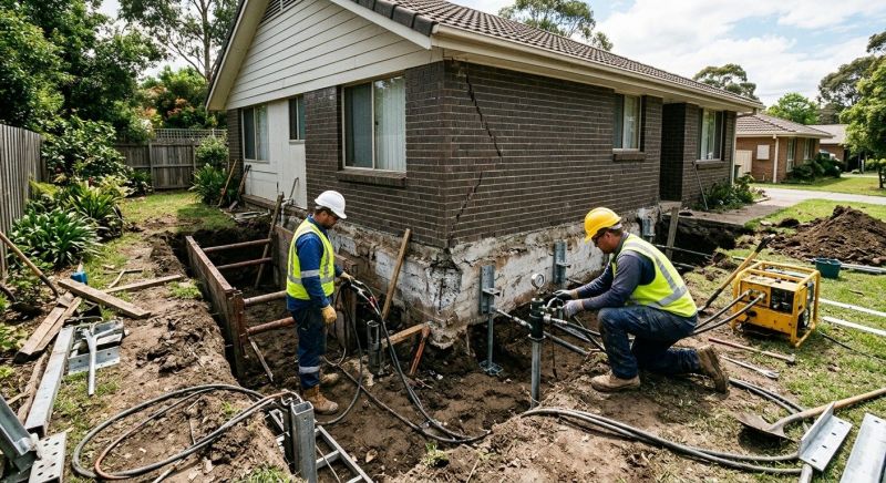 Foundation Stabilizing in Sandwich, MA