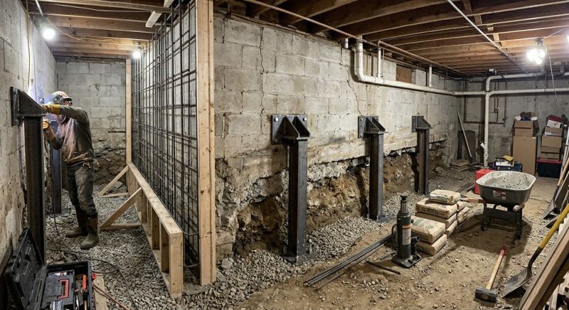 Foundation Stabilizing in Tiverton, RI