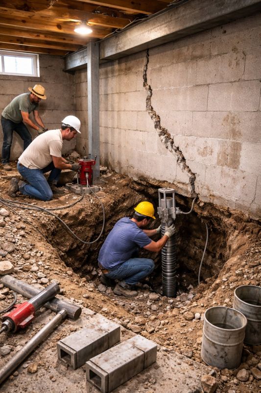 Foundation Structural Repair in Lakeville, MA