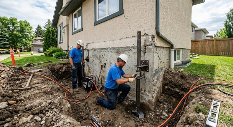Helical Piers Installation in New Bedford, MA