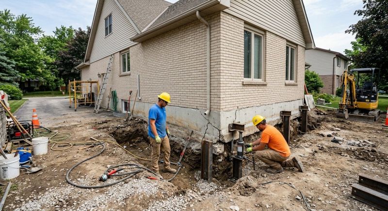 Helical Piers Installation in New Bedford, MA