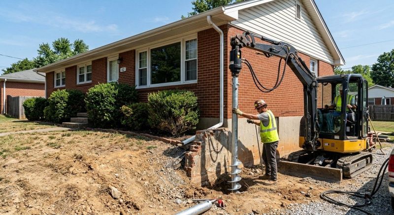 Helical Pile Installation in New Bedford, MA