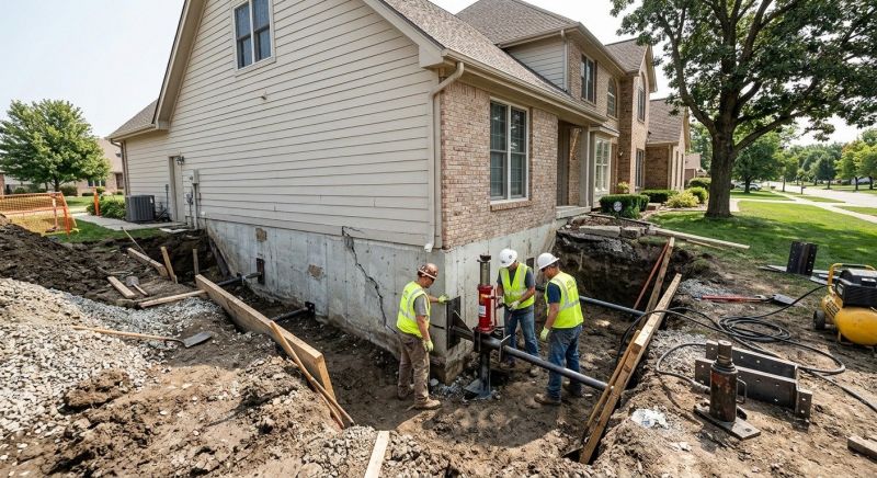 House Foundation Repair in East Taunton, MA