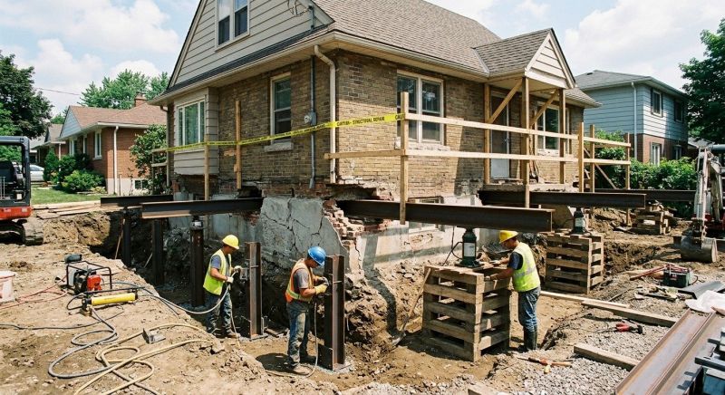 House Foundation Repair in Jamestown, RI