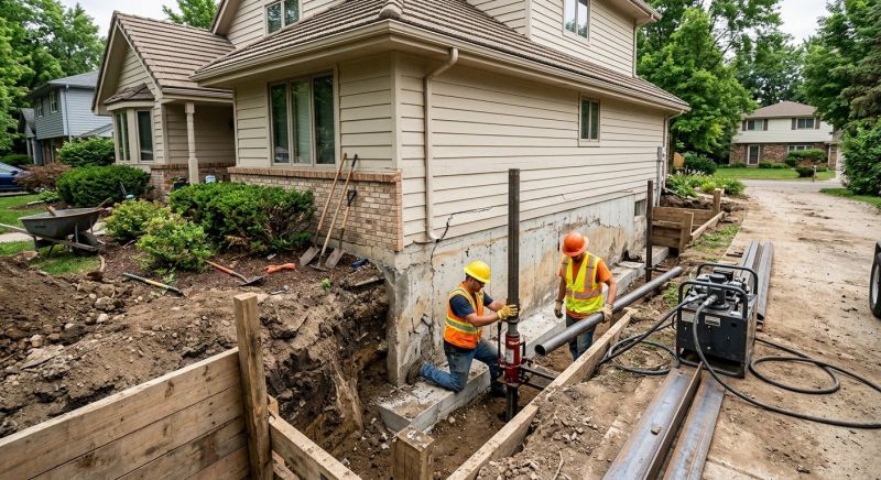 House Foundation Repair in Little Compton, RI