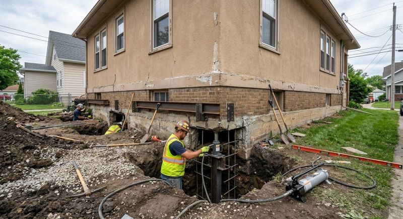 House Underpinning in New Bedford, MA