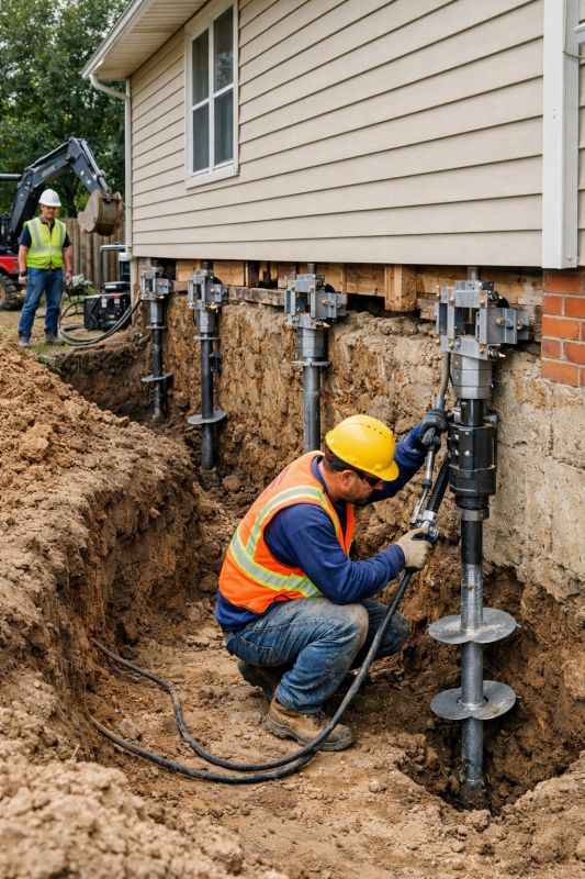 Sinking Foundation Lifting in New Bedford, MA