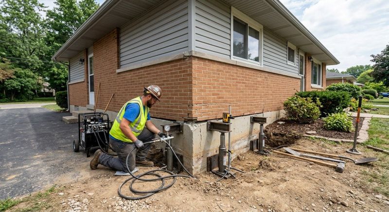 Sinking Foundation Lifting in New Bedford, MA