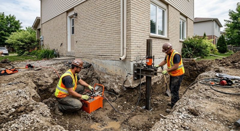 Sinking Foundation Lifting in New Bedford, MA