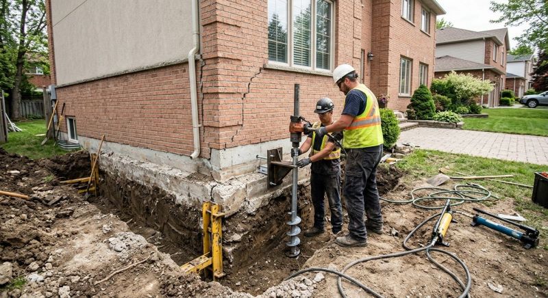 Sinking Foundation Repair in Jamestown, RI