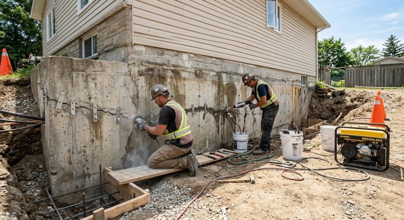 Structural Foundation Repair in Raynham, MA